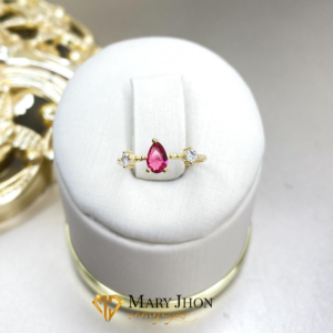 Anillo Piedra Gota Roja