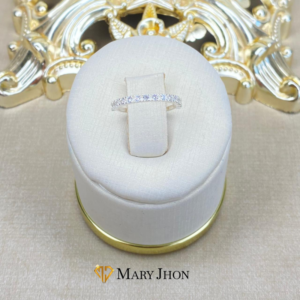 Anillo Solitario Amor Infinito OroBlanco