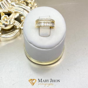 Anillo Doble Zirconias