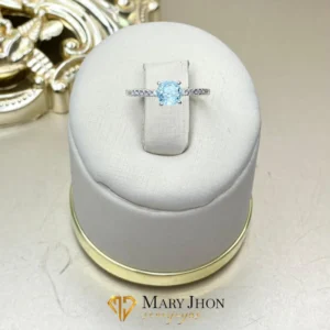 Anillo Solitario Celeste