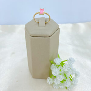 ANILLO FUSION CUADRADO ROSADO