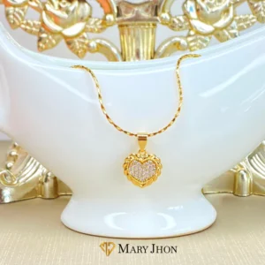 Cadena Corazon Brillante