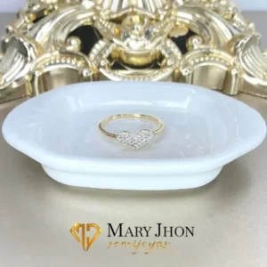 Anillo Corazón Tachonado