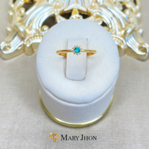 Anillo Flor Esmeralda