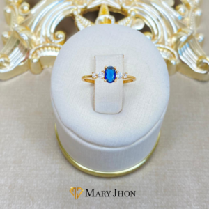 Anillo Zafiro Cristales