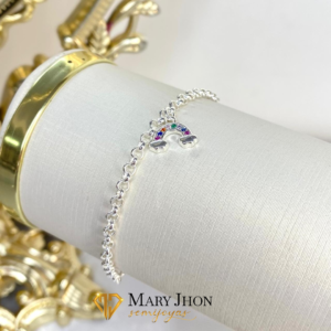 Pulsera Arcoiris Plata
