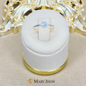 Anillo Solitario OroBlanco