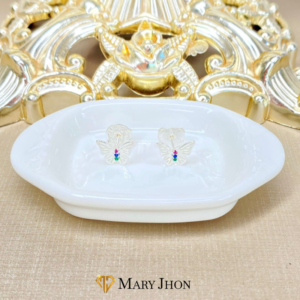 Aro Infantil Mariposa OroBlanco