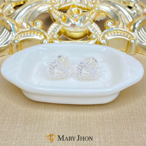 Aro Corazon Cristal OroBlanco