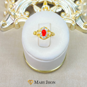 Anillo Flor Rubí