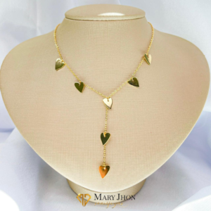 Cadena Corbata Corazones