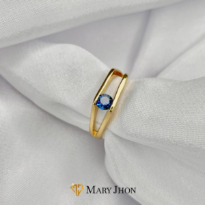Anillo Zafiro Luminoso