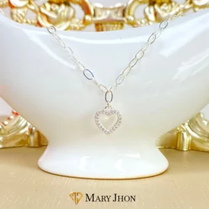 Pulsera Corazón OroBlanco