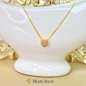 Cadena Corazón Rosa