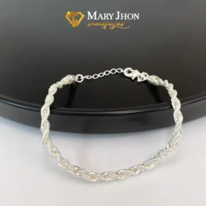 Pulsera Cordón Baiano Plata